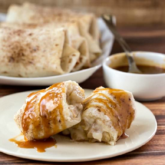 Salted Caramel Cheesecake Chimis