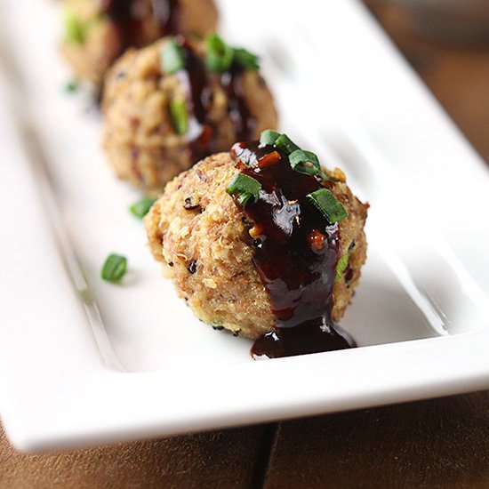 Asian Turkey & Quinoa Meatballs