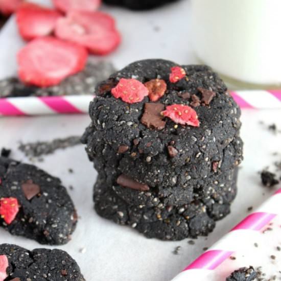 Strawberry Choc Chip Chia Cookies