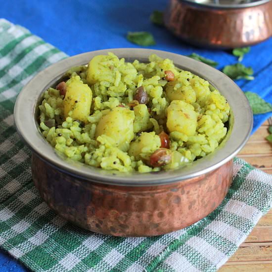 Mint And Potato Rice