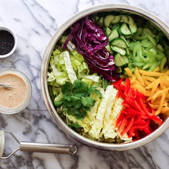 Chinese Chop Salad + Peanut Sesame