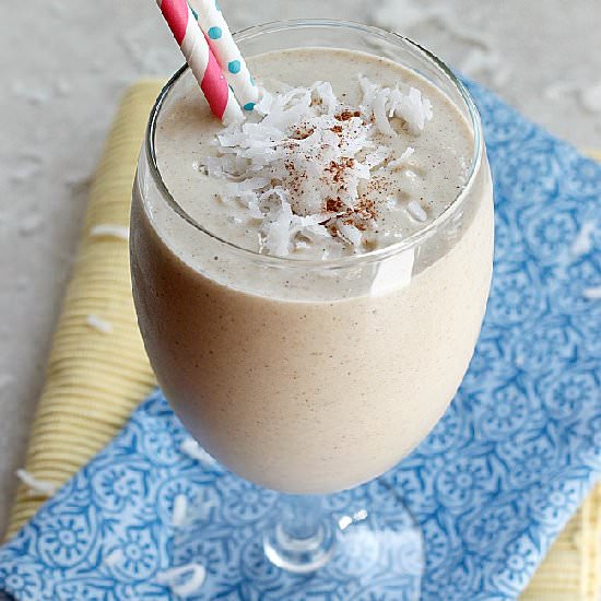 Tropical Coconut Oatmeal Smoothie