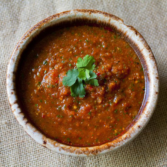 Roasted Chipotle Tomato Salsa