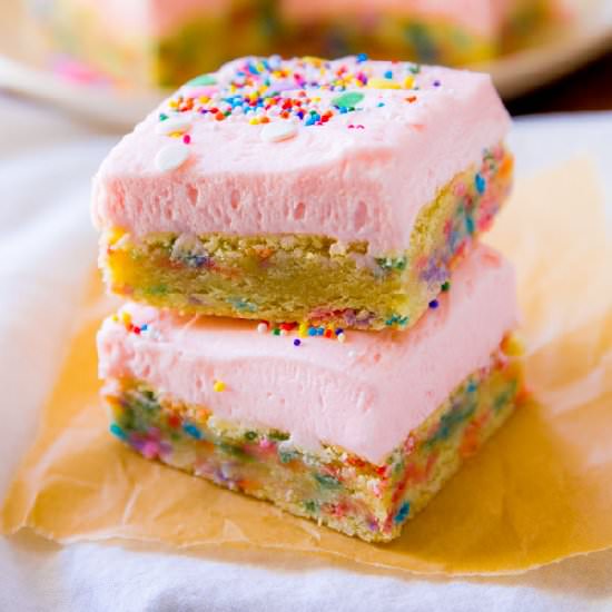 Frosted Sugar Cookie Bars