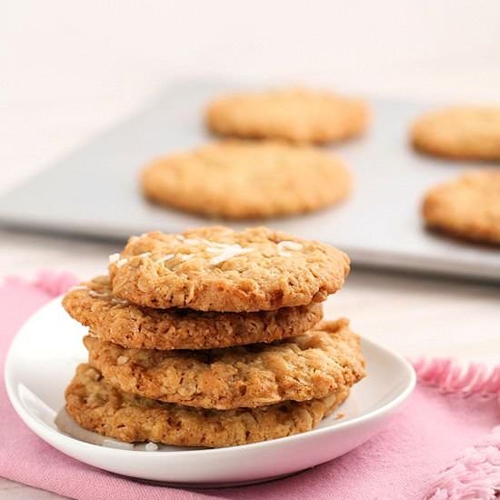 Crispy Coconut Oatmeal Cookies