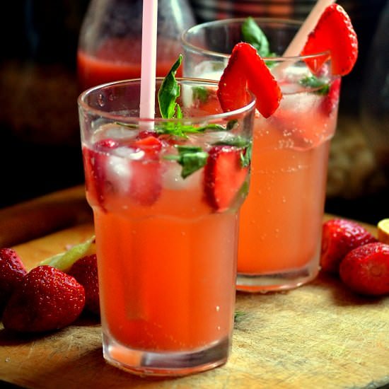 Strawberry Basil Soda