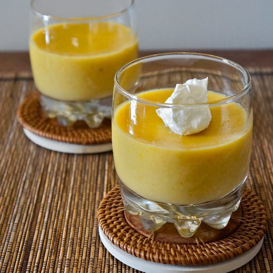 Mango-Coconut Pudding