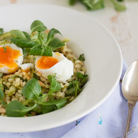 Pearl Barley with Asparagus
