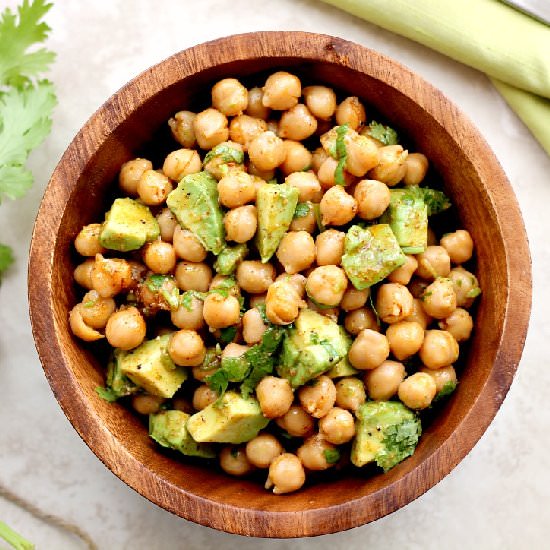 Chickpeas Avocado Salad