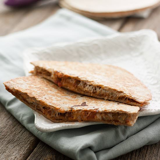 Eggplant Parm Quesadilla