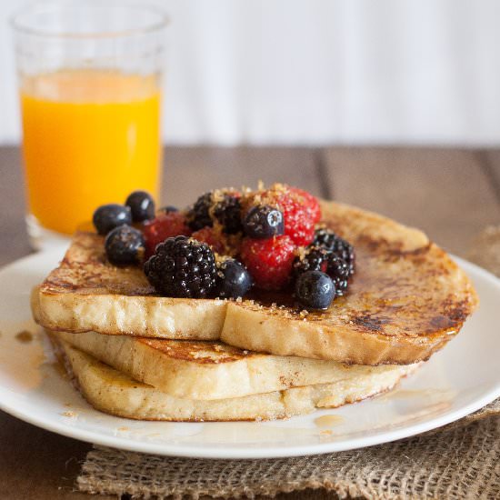 French Toast with Lemon Crunch