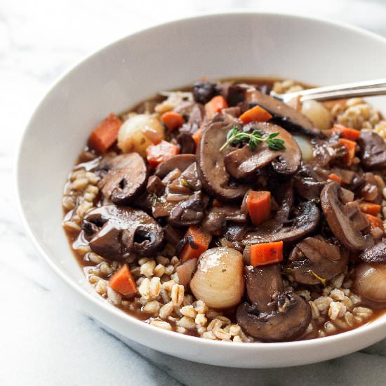 Mushroom Bourguignon