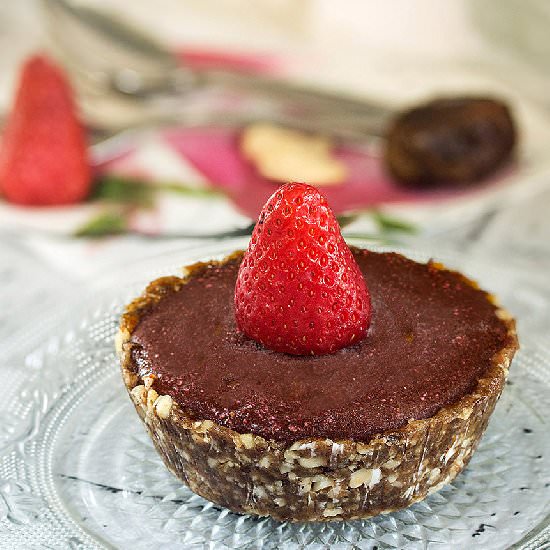 Frozen Strawberry Chocolate Tart