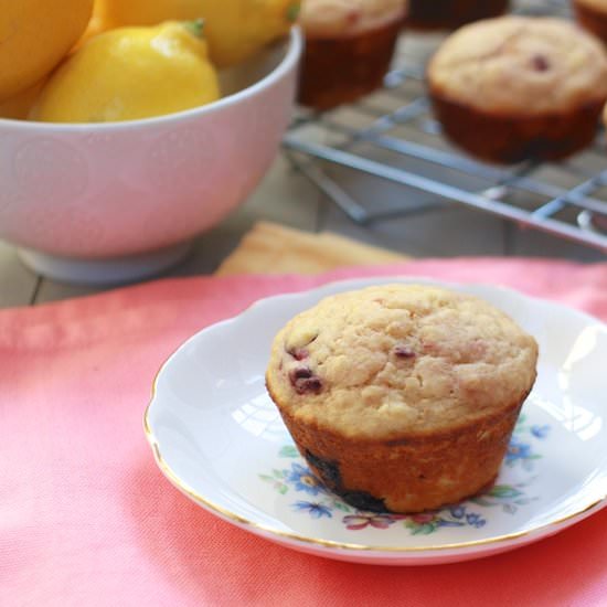 Lemon Berry Buttermilk Muffins