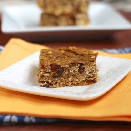 Pumpkin Oatmeal Breakfast Bars