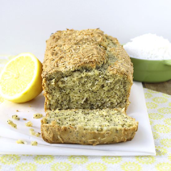 Coconut Lemon Poppy Seed Loaf