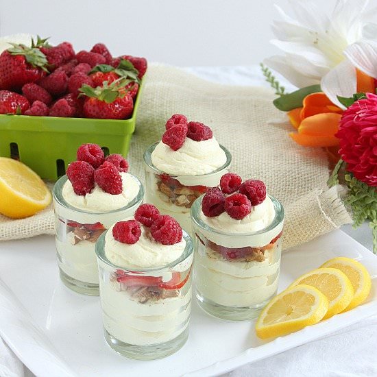 NoBake LemonBerry Cheesecake Mousse