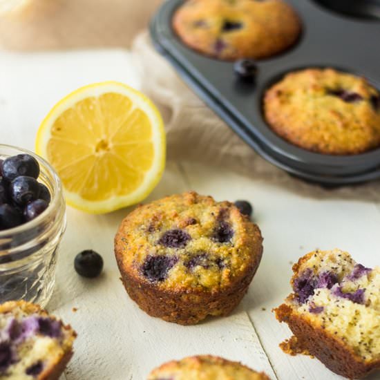 Blueberry Lemon Poppyseed Muffins