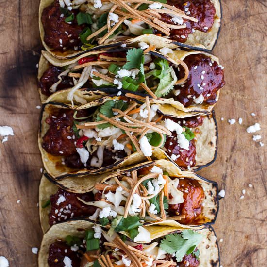 Korean Fried Chicken Tacos