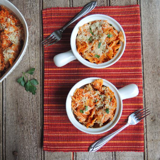 Chicken Parmigiana Pasta Casserole
