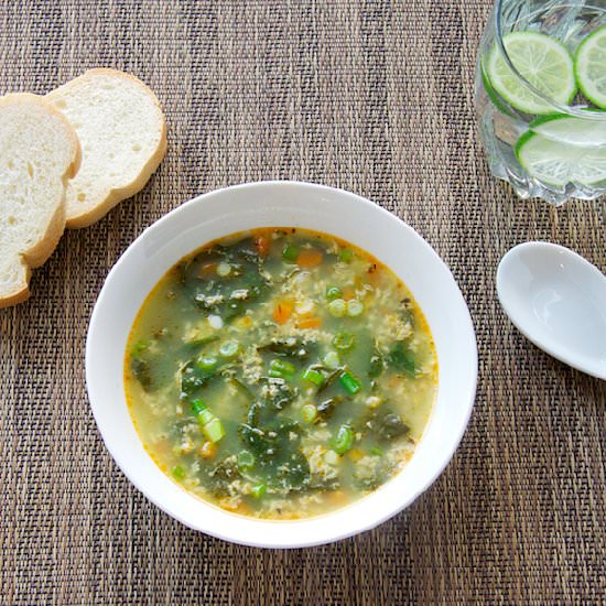 Spinach Egg Drop Soup