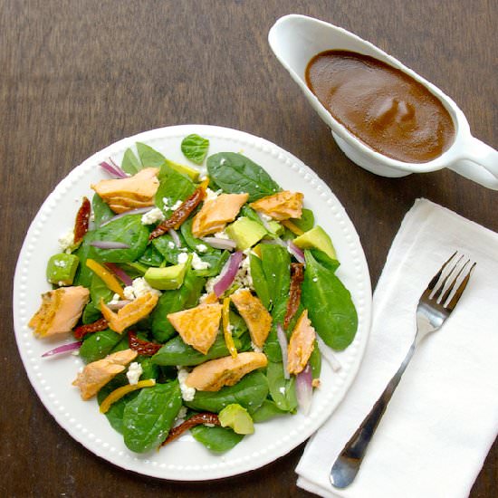 Spinach Salmon Salad