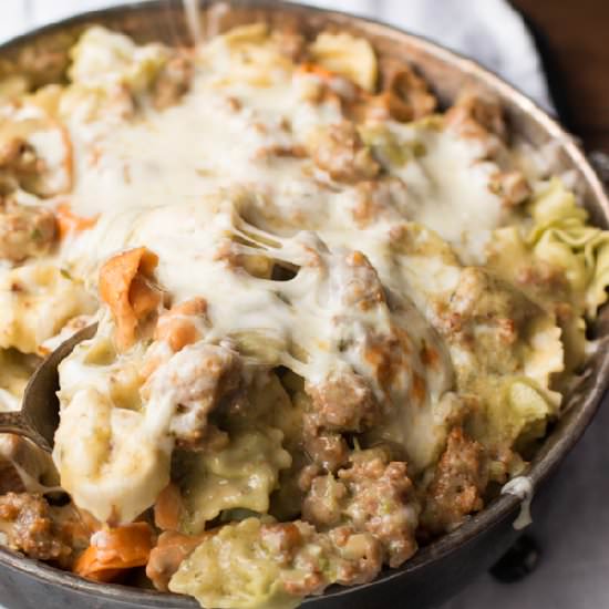 Creamy Pesto Tortellini