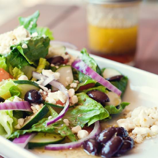 Greek Salad + Dressing
