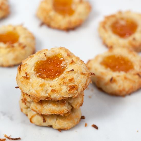 Ina’s Coconut Thumbprint Cookies