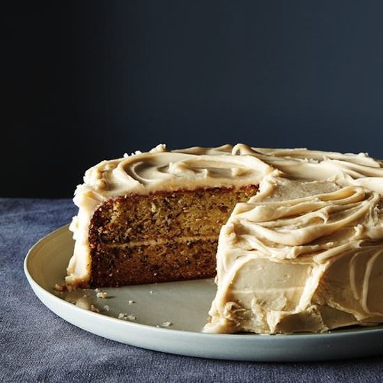 Banana Cake with Panocha Frosting
