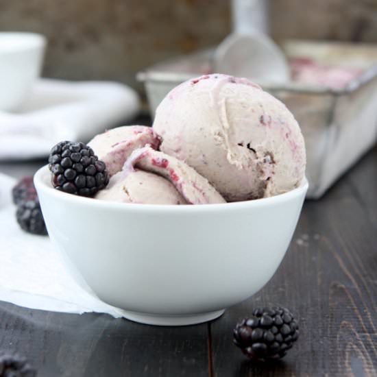 Cardamom Blackberry Ice Cream