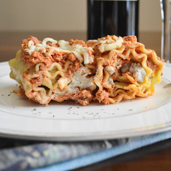 Meaty Lasagna Roll Ups
