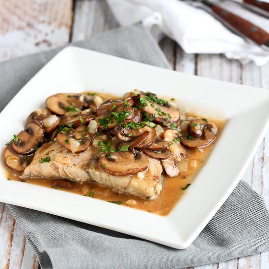 Baked Fish Marsala