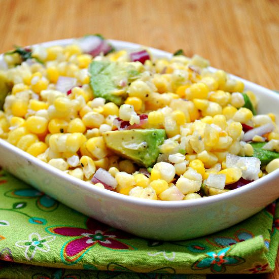 Fresh Corn & Avocado Salad