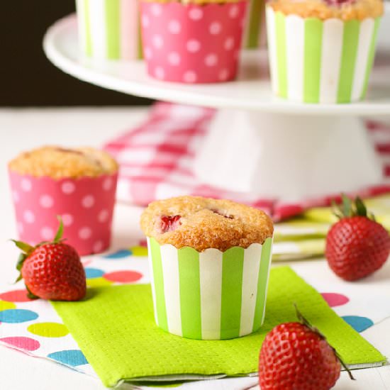 Strawberry Rhubarb Muffins