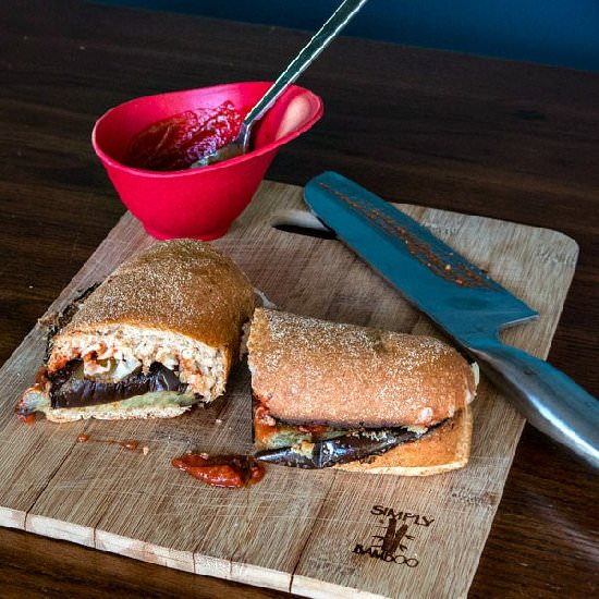Eggplant Parm Pizza Burgers