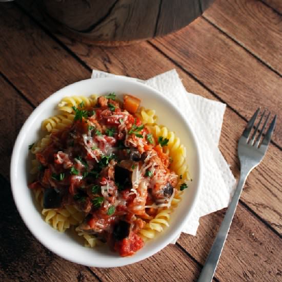 Italian Sausage and Eggplant Rotini