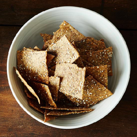 Crispy Rye and Seed Crackers