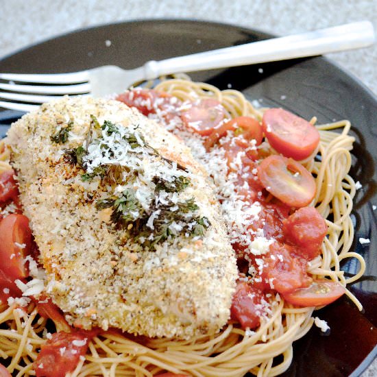 Easy Chicken Parmesan Pasta