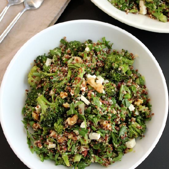 Quinoa with Broccoli and Arugula