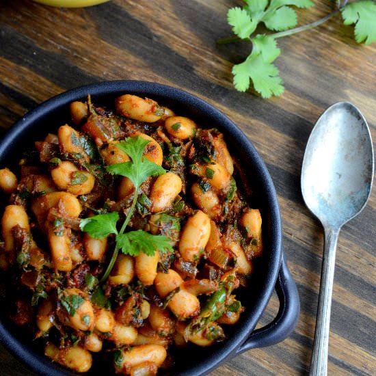 Red Chard and Cannellini Bean Saute