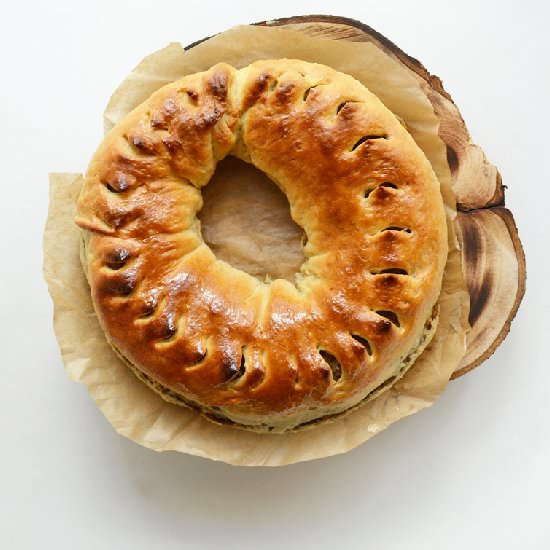 Eggplant Wreath
