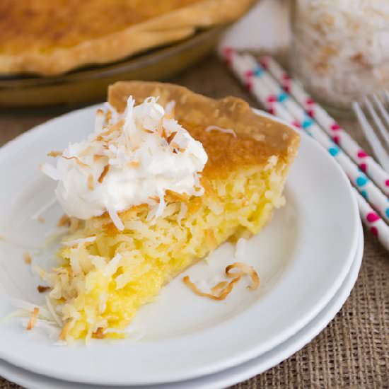 Coconut Chess Pie