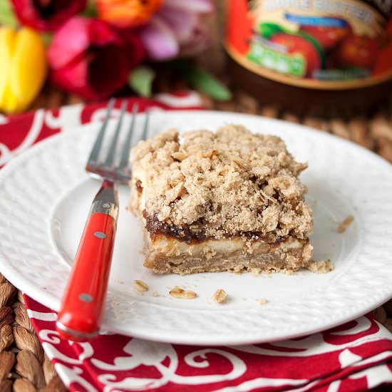 Oatmeal Apple Cheesecake Bars