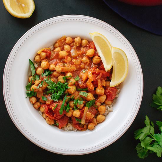 Quick Vegan Chana Masala