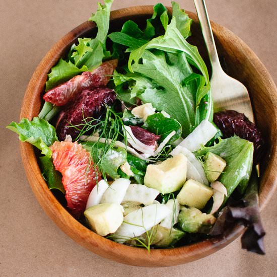 Blood Orange, Fennel &Avocado Salad