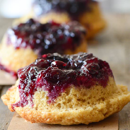 Upside Down Blueberry Muffin