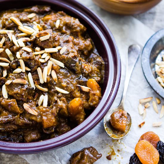 Beef Tajine with Dried Fruits