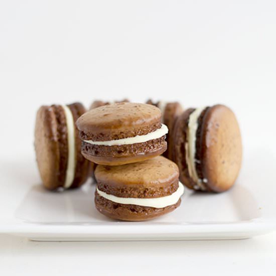 Root Beer Macarons