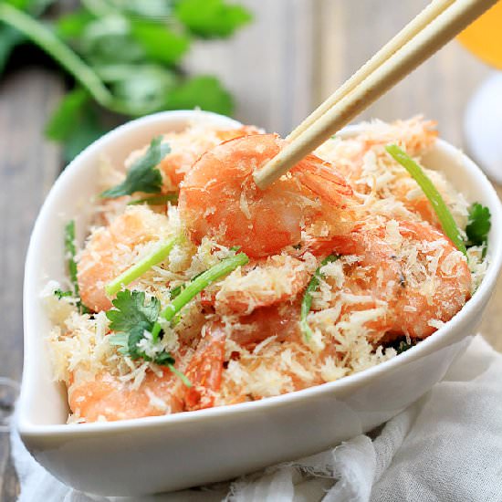Easy Shrimp Stir-fry with Bread Crumbs